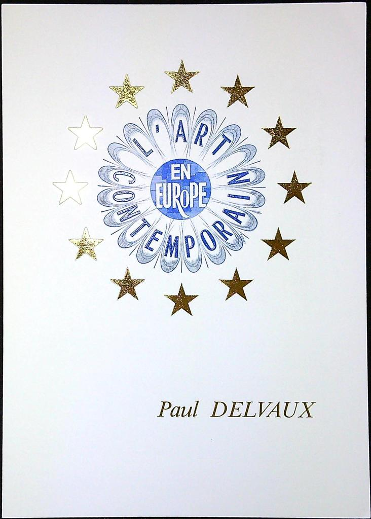 Art Contemporain Europe Paul Delvaux Enveloppe Dépliant Timbre 1er jour Encart Fdc Yvert et Tellier