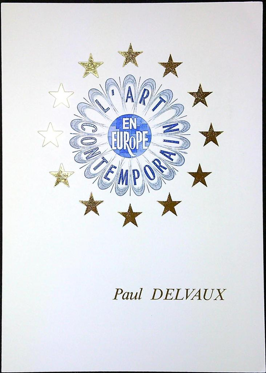 Art Contemporain Europe Paul Delvaux Enveloppe Dépliant Timbre 1er jour Encart Fdc Yvert et Tellier