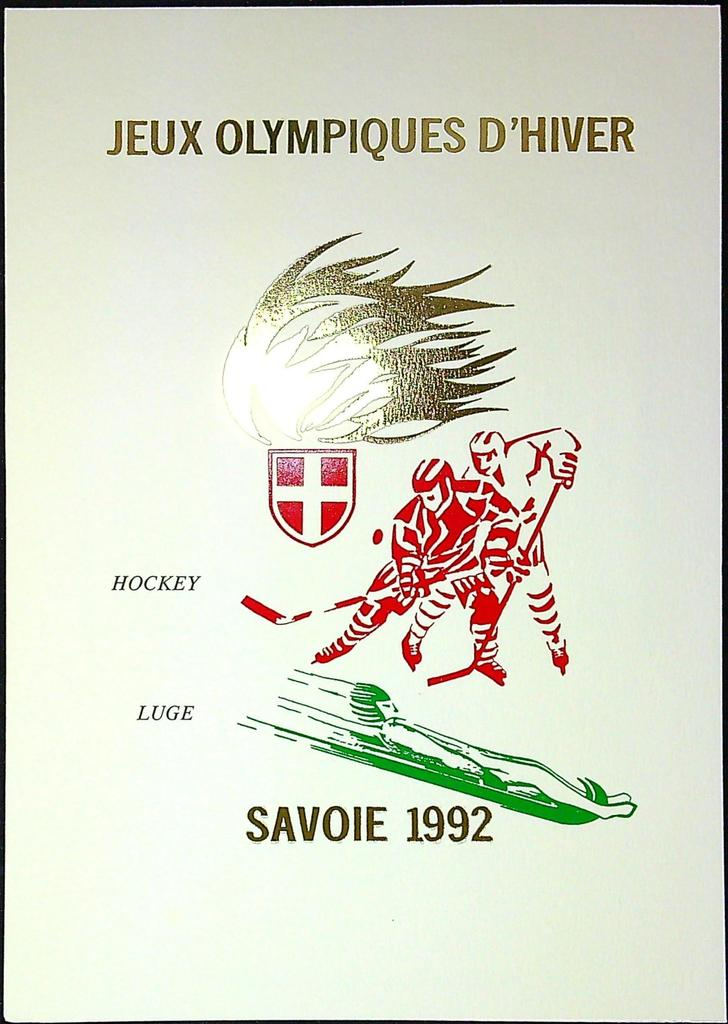 Jeux Olympiques D'hiver 1992 Savoie Enveloppe Dépliant Timbre 1er jour Encart Fdc Yvert et Tellier