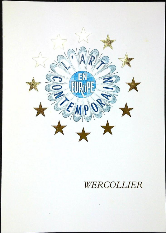 Art Contemporain En Europe Wercollier Enveloppe Dépliant Timbre 1er jour Encart Fdc Yvert et Tellier