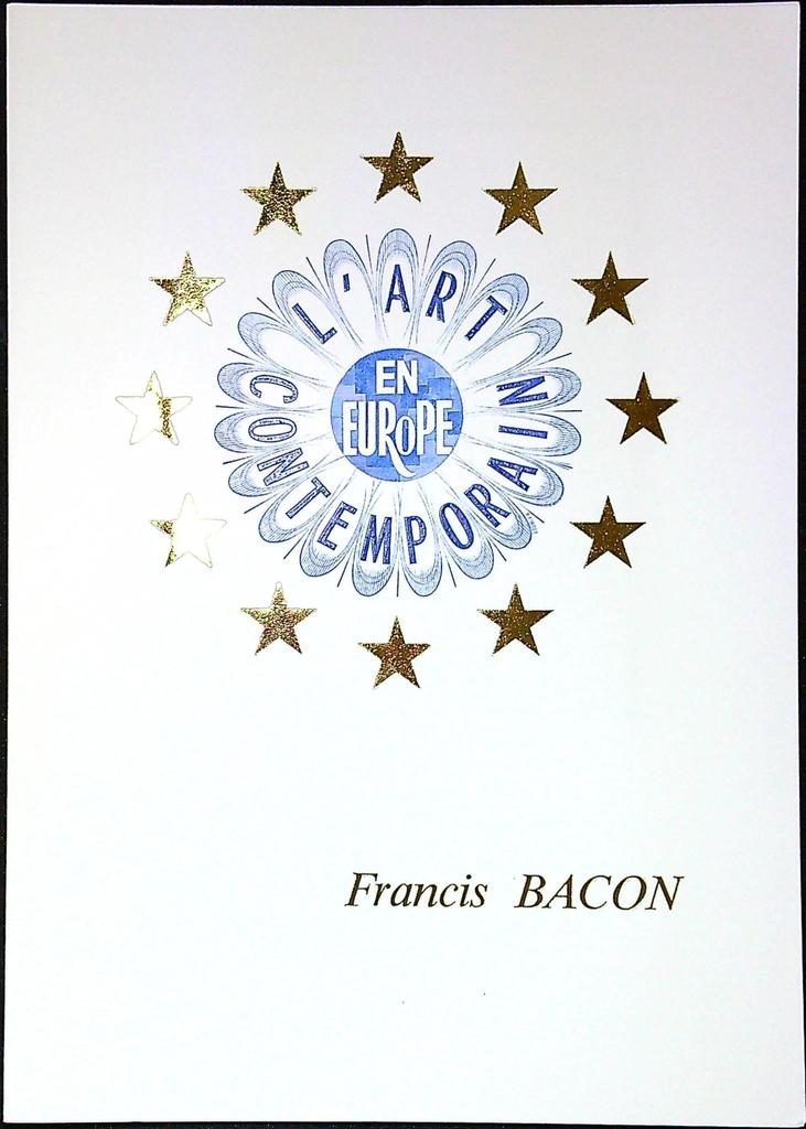 Art Contemporain Europe Francis Bacon Enveloppe Dépliant Timbre 1er jour Encart Fdc Yvert et Tellier