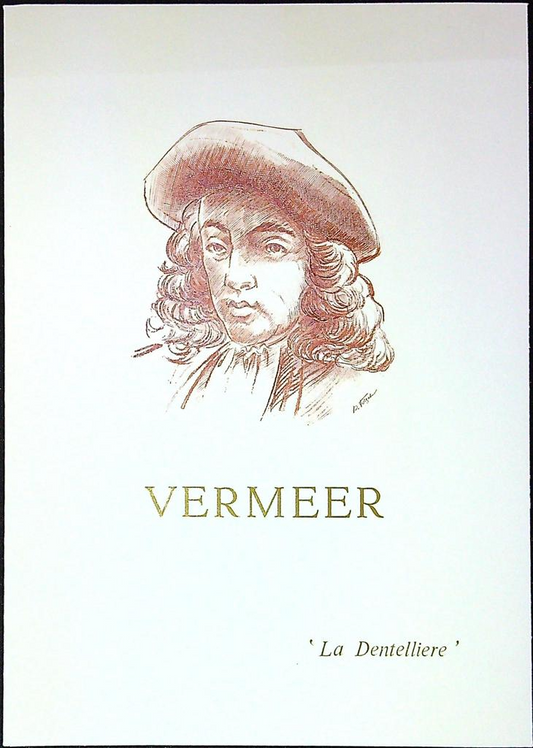 Vermeer La Dentellière Enveloppe Dépliant Timbre 1er jour Encart Fdc Yvert et Tellier