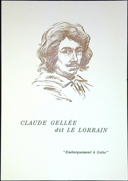 Claude Gellée Le Lorrain Enveloppe Dépliant Timbre 1er jour Encart Fdc Yvert et Tellier
