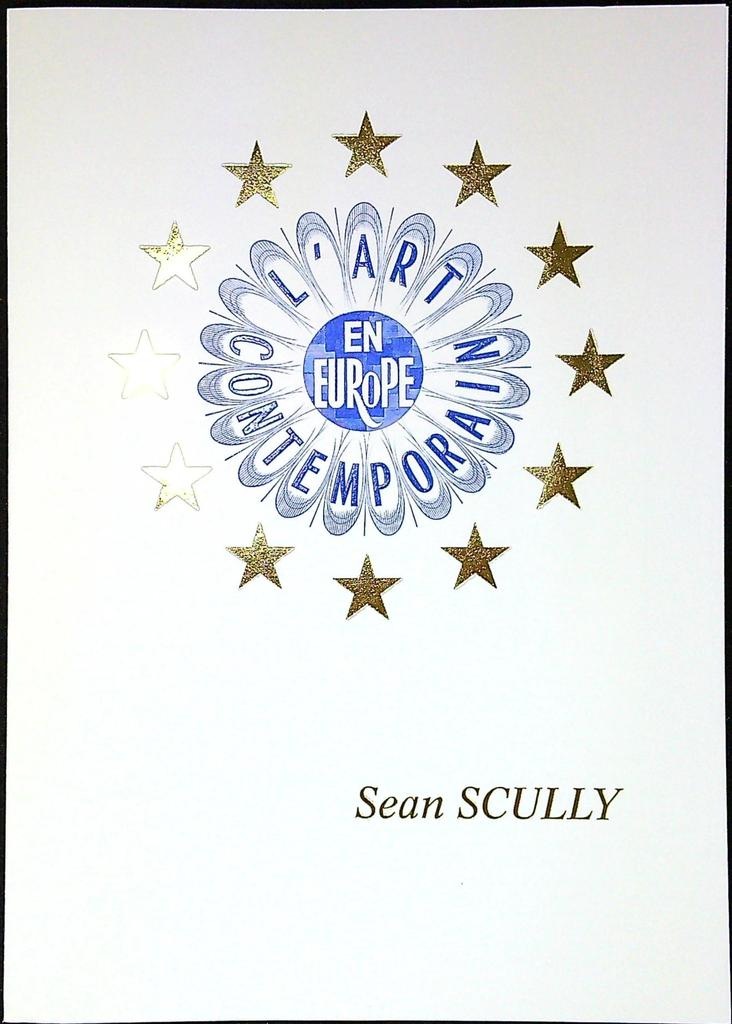 Art Contemporain Europe Sean Scully Enveloppe Dépliant Timbre 1er jour Encart Fdc Yvert et Tellier