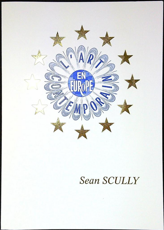 Art Contemporain Europe Sean Scully Enveloppe Dépliant Timbre 1er jour Encart Fdc Yvert et Tellier
