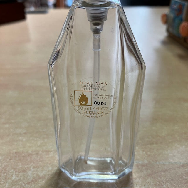 Etui Doré Pour Flacon Guerlain Avec Flacon Parfum Shalimar