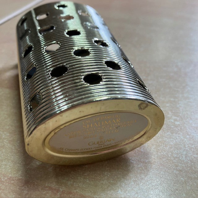 Etui Doré Pour Flacon Guerlain Avec Flacon Parfum Shalimar