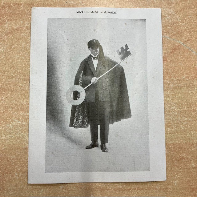 Ancien Flyers,Tract, Prospectus, D'Un Illusionniste Wlliam James