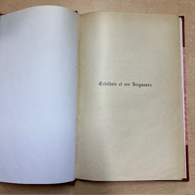 Livre Echillais Et Ses Seigneurs, Par G Barbotin