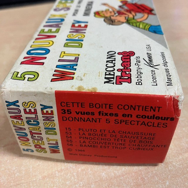 Boite de 35 Vues Fixes En Couleur Walt Disney, Diapositives, Pour Projecteur Minema