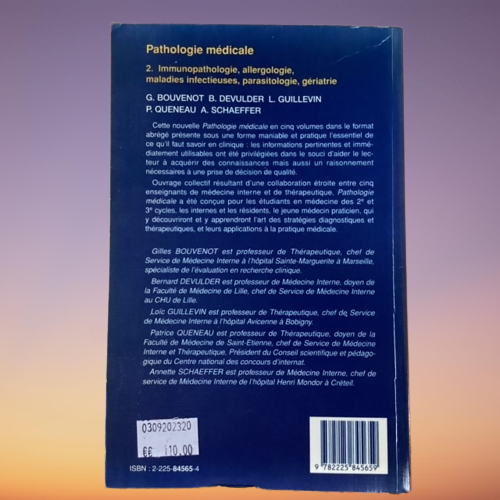 Livre Pathologie Médicale, Tome 2 : Immunopathologie, Allergologie, Maladies Infectieuses, Parasitol