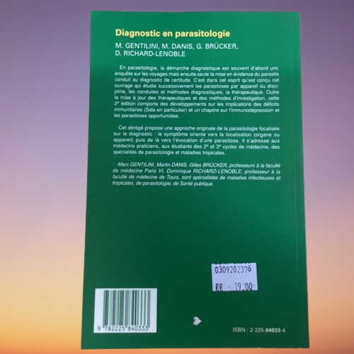 Livre Diagnostic En Parasitologie 2 e Edition