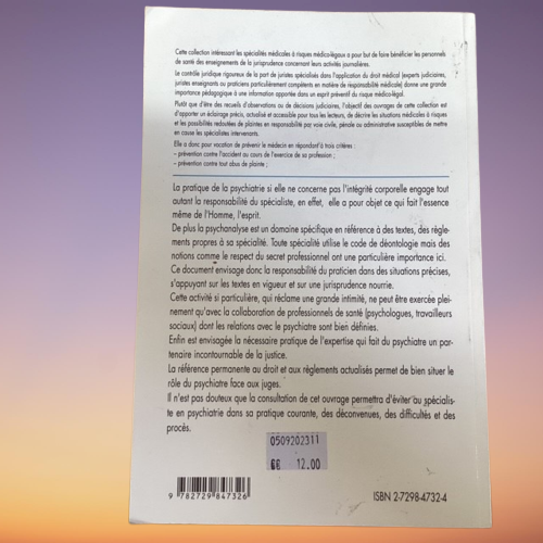 Livre Le Psychiatre, Face Aux Juges, De Carol Jonas