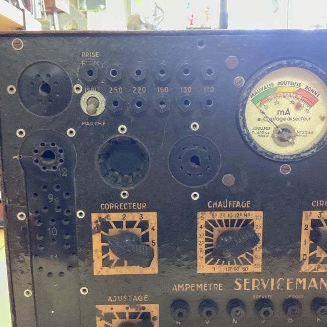 Testeur Tube Lampe Valve Lampemètre Serviceman Analyseur Radio Contrôle