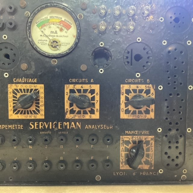 Testeur Tube Lampe Valve Lampemètre Serviceman Analyseur Radio Contrôle