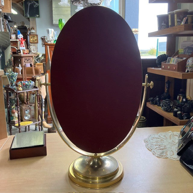 Miroir Psyché De Table En Laiton Dorée