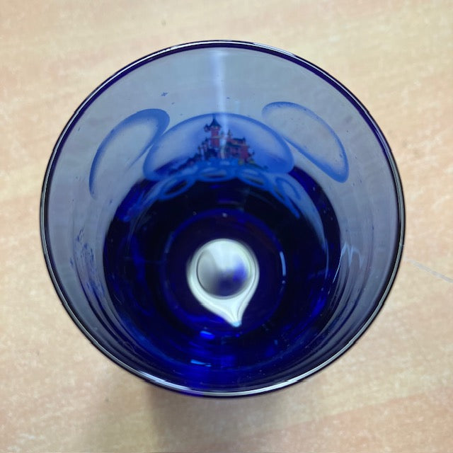 Verre Vintage Bleu Publicitaire Disneyland Paris Année 2000