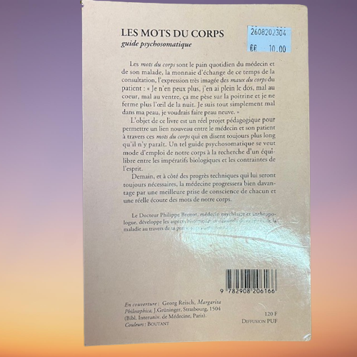 Livre Les Mots Du Corps Guide Psychosomatique De Philippe Brenot