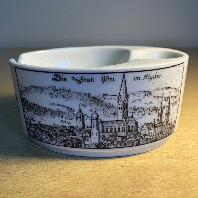 Cendrier En Porcelaine Pour Pipes, Altenkunstadt Bavaria, Gesetzl Gesch