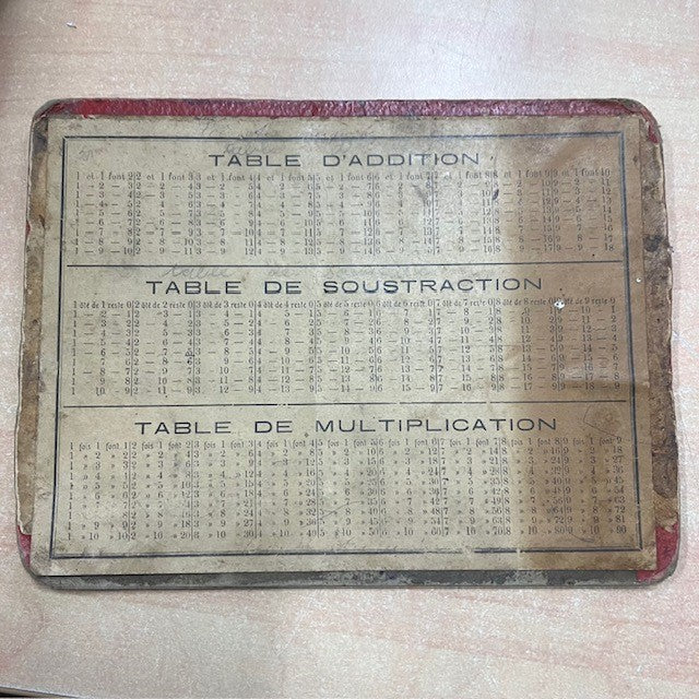 Ancienne Table Mathématique