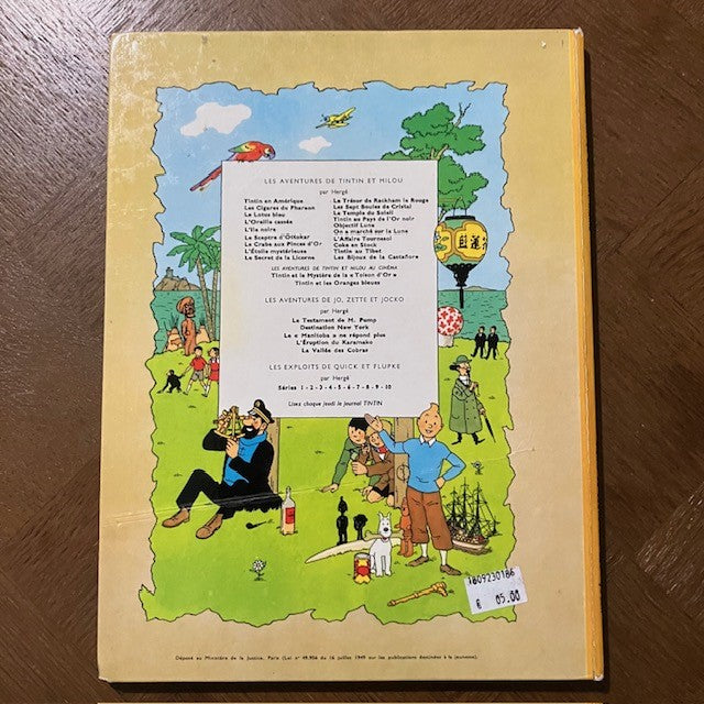 Bande Dessinée Tintin Au Pays De L'or Noir