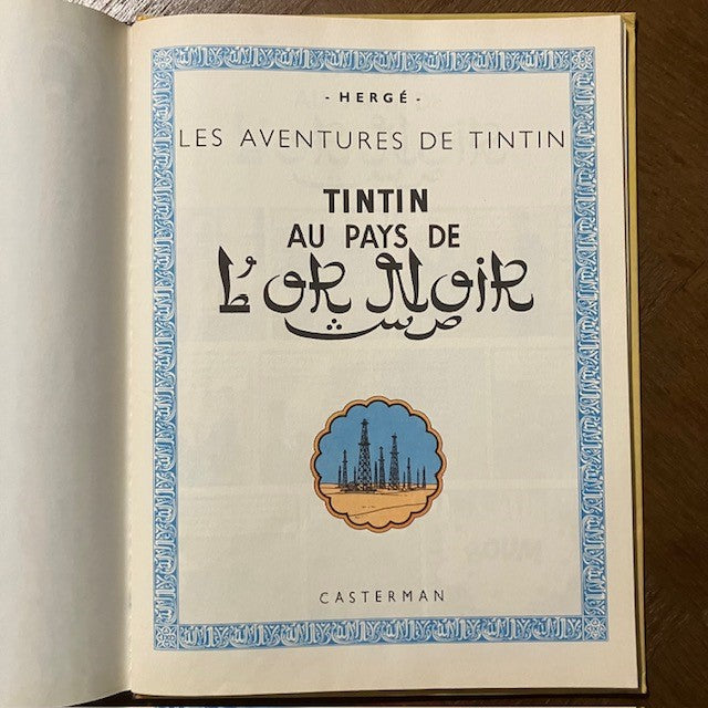 Bande Dessinée Tintin Au Pays De L'or Noir