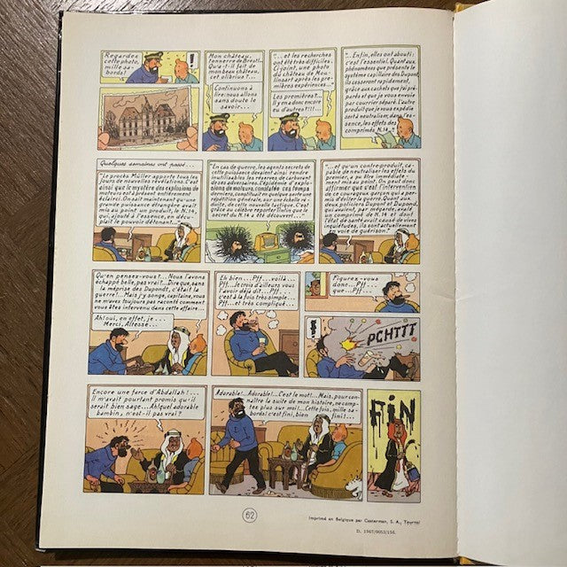 Bande Dessinée Tintin Au Pays De L'or Noir