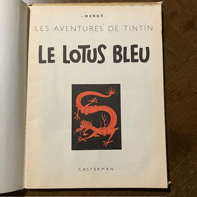 Bande Dessinée Tintin Le Lotus Bleu