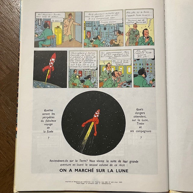 Bande Dessinée Tintin Objectif Lune