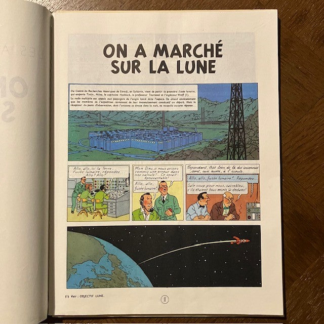 Bande Dessinée Tintin On A Marché Sur La Lune
