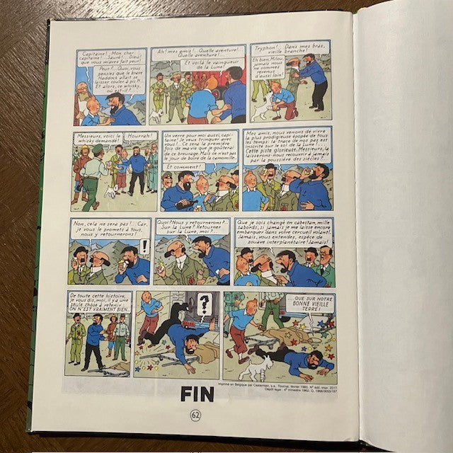 Bande Dessinée Tintin On A Marché Sur La Lune