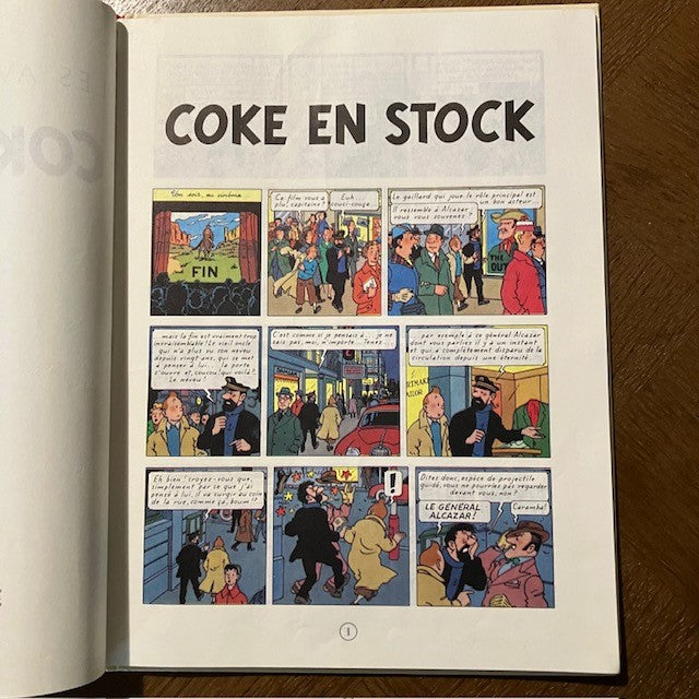 Bande Dessinée Tintin Coke En Stock