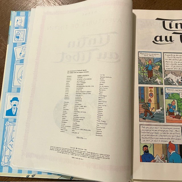 Bande Dessinée Tintin Au Tibet