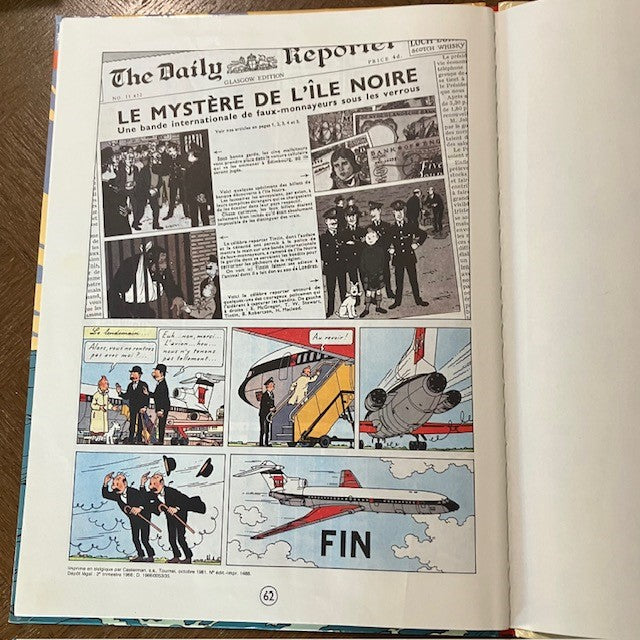 Bande Dessinée Tintin L'ile Noire
