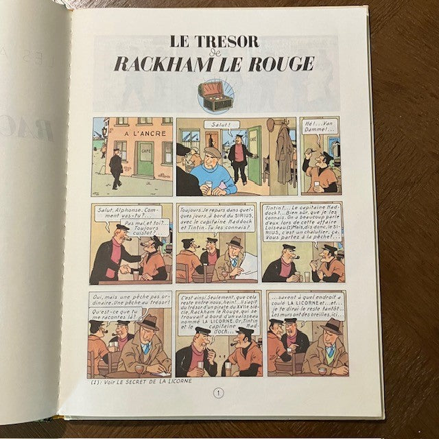 Bande Dessinée Tintin Le Trésor De Rackham Le Rouge