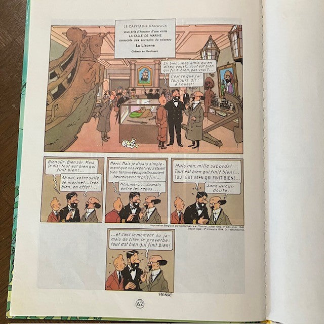 Bande Dessinée Tintin Le Trésor De Rackham Le Rouge