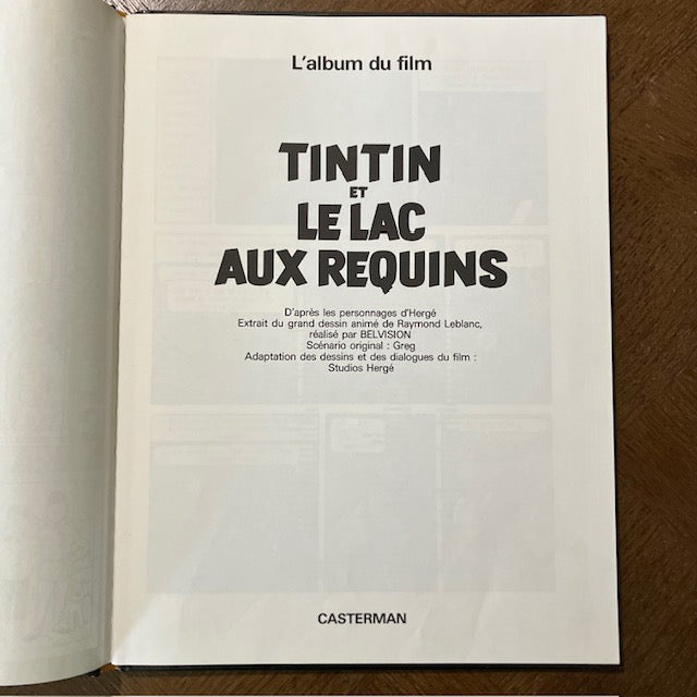 Bande Dessinée Tintin Et Le Lac Aux Requins