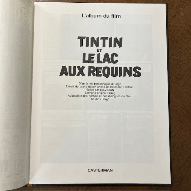 Bande Dessinée Tintin Et Le Lac Aux Requins
