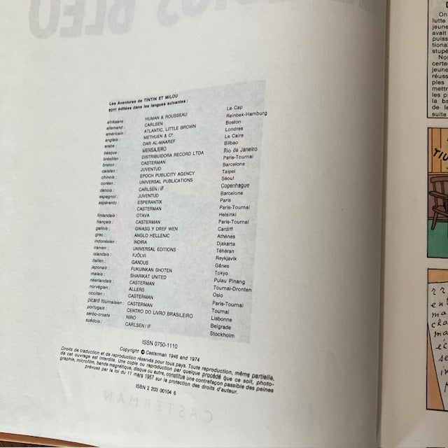 Bande Dessinée Tintin Le Lotus Bleu