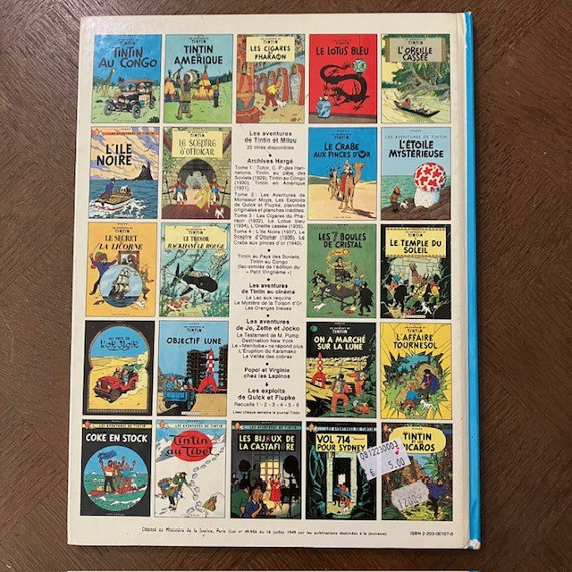 Bande Dessinée Tintin Le Sceptre D'ottokar