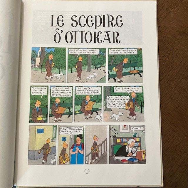 Bande Dessinée Tintin Le Sceptre D'ottokar
