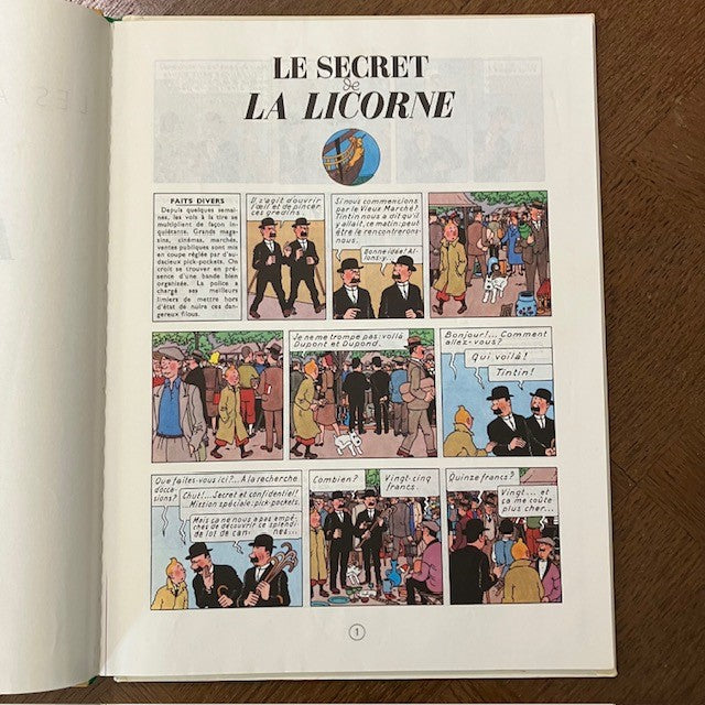 Bande Dessinée Le Secret De La Licorne