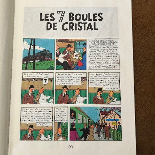 Bande Dessinée Tintin Les 7 Boules De Cristal