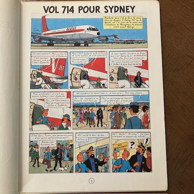 Bande Dessinée Tintin Vol 714 Pour Sydney