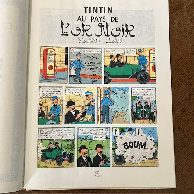 Bande Dessinée Tintin Au Pays De L'or Noir