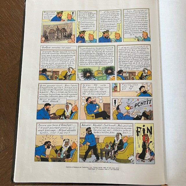 Bande Dessinée Tintin Au Pays De L'or Noir