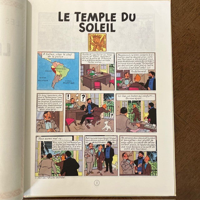 Bande Dessinée Tintin Le Temple Du Soleil