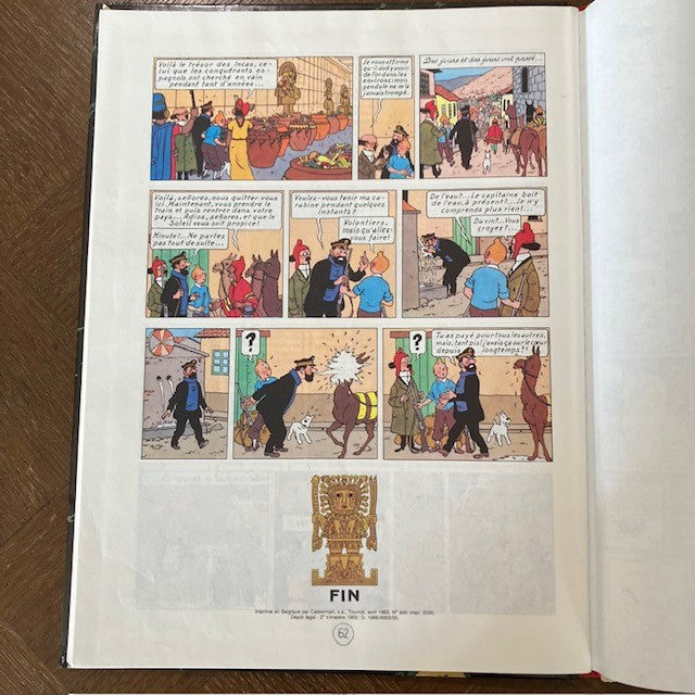 Bande Dessinée Tintin Le Temple Du Soleil