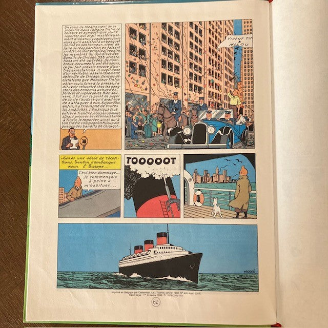 Bande Dessinée Tintin En Amérique