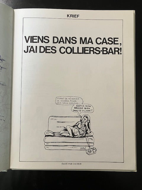 Bande Dessinée, Viens Dans Ma Case, J'Ai Des Colliers-Bar